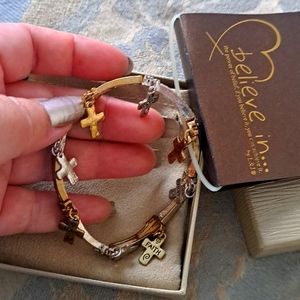 NWT Faith Hope Love Bracelet